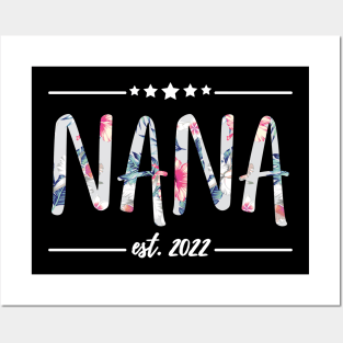 Nana Est 2022, floral Print Posters and Art